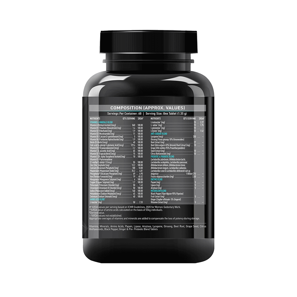 MuscleBlaze MB Combo Pack of Ashwagandha 1000mg Tablet (60) & MB-Vite Multivitamin Tablet (60) - Image 8