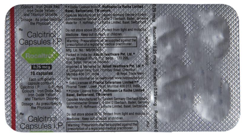 Rocaltrol 0.25 Capsule