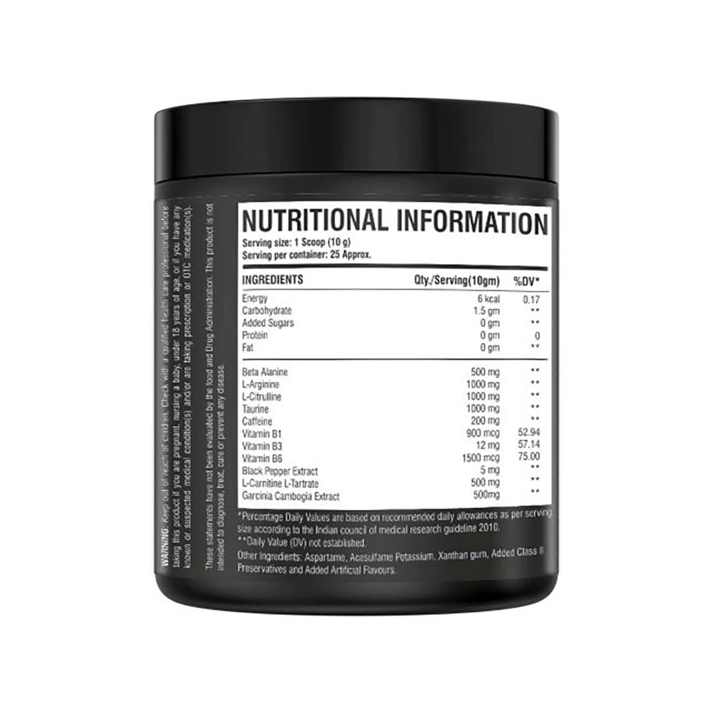 Re Nutri Mass Pre Workout Energy Booster Green Apple - Image 2