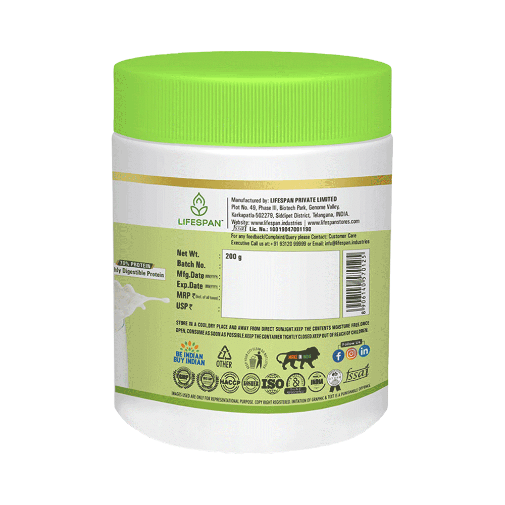 Lifespan Protein Powder | Plant Based Pea|Multivitamin| Vanilla - Image 2
