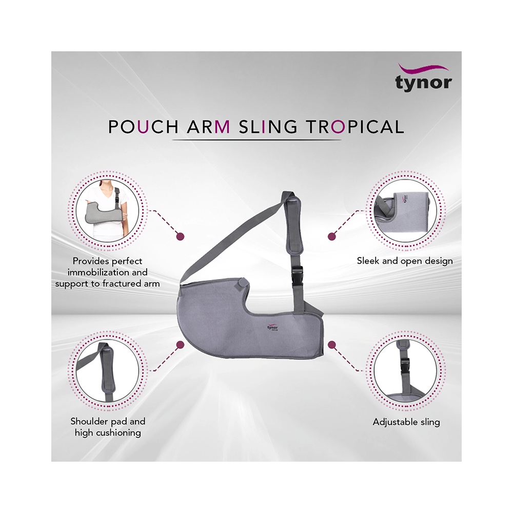 Tynor C-01 Pouch Arm Sling (Tropical) Small - Image 4