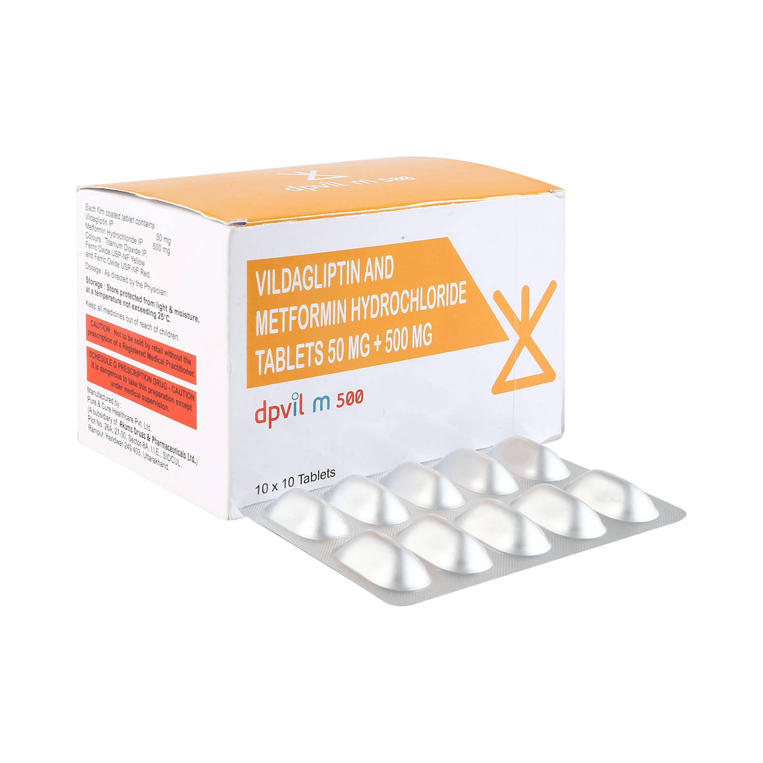 Dpvil M 500mg/50mg Tablet - Image 1