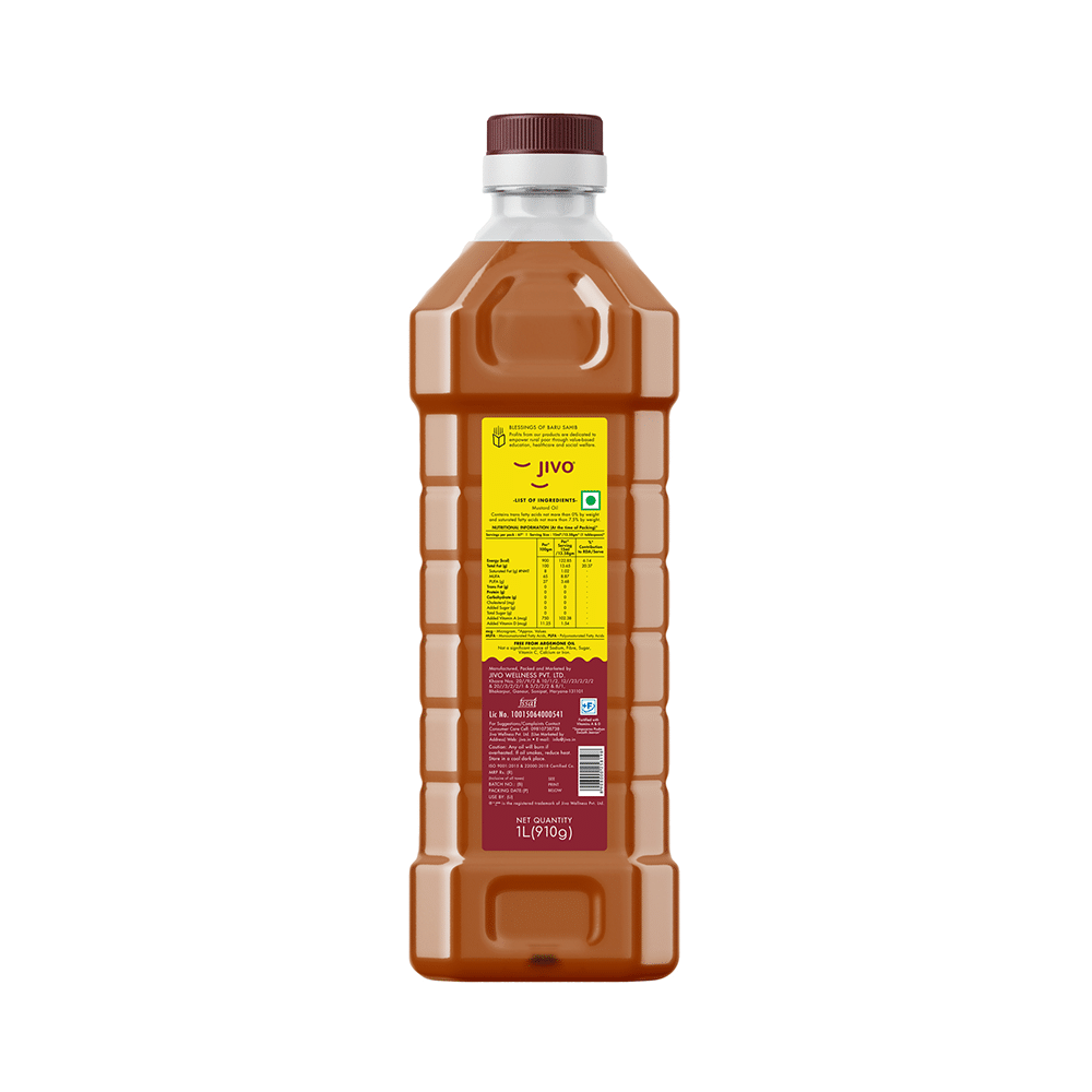 Jivo Cold Pressed Kachi Ghani Mustard Oil - Image 2