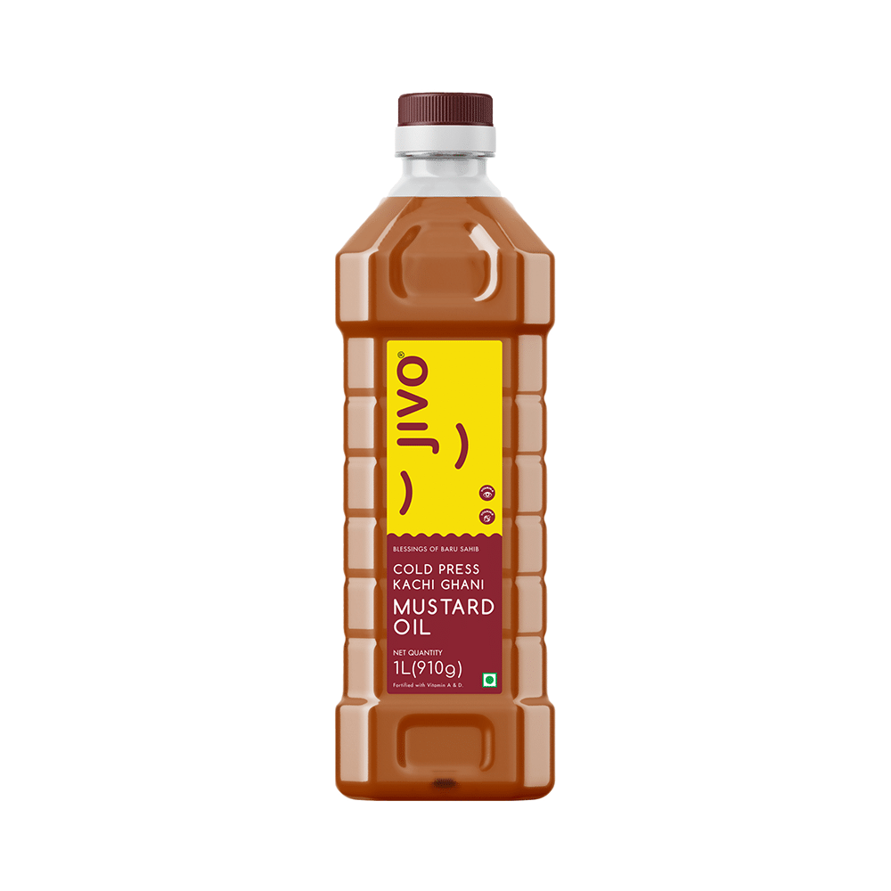 Jivo Cold Pressed Kachi Ghani Mustard Oil - Image 1