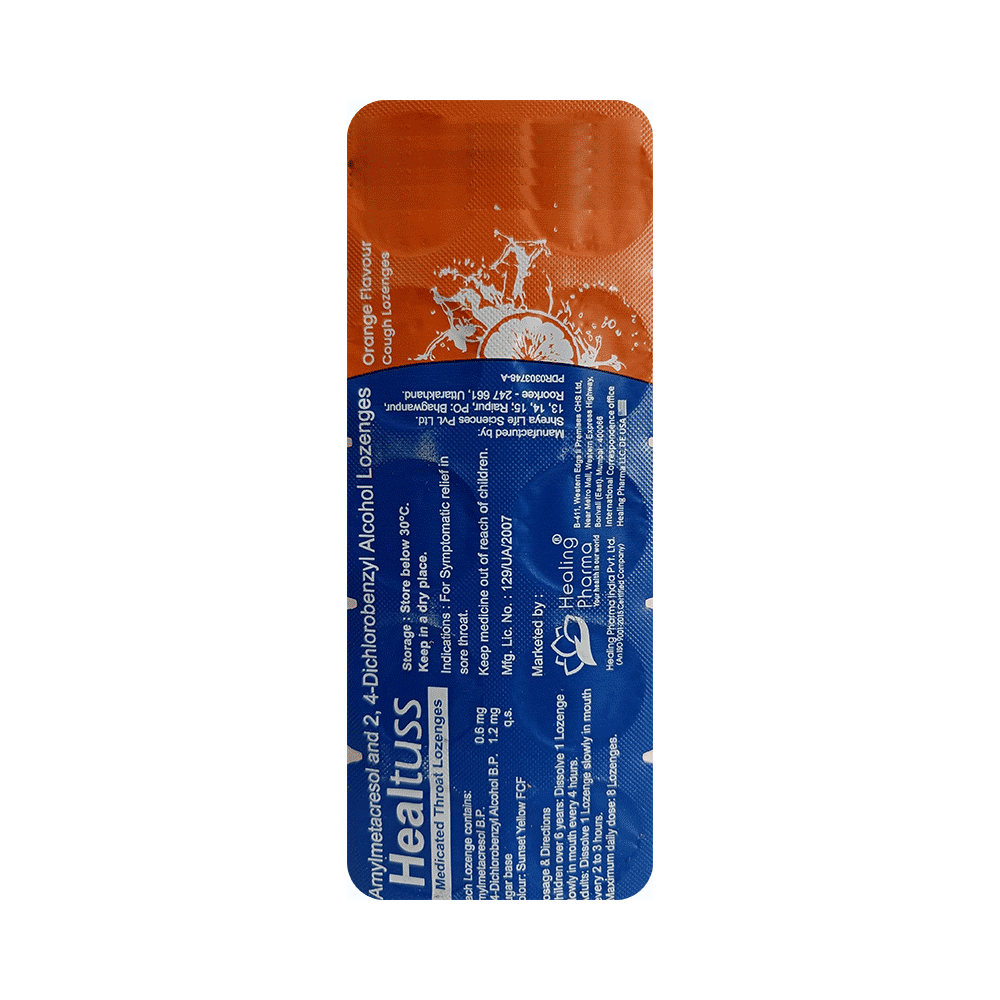 Healing Pharma Healtuss  Orange Lozenges - Image 5