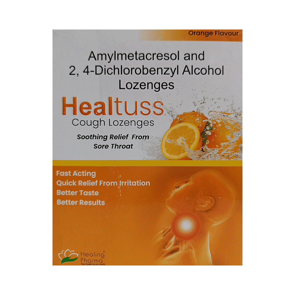 Healing Pharma Healtuss  Orange Lozenges - Image 1
