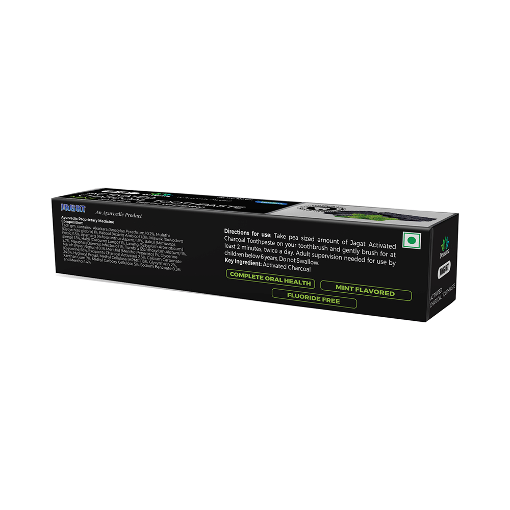 Jagat Devsutra Activated Charcoal Toothpaste (100gm Each) - Image 2