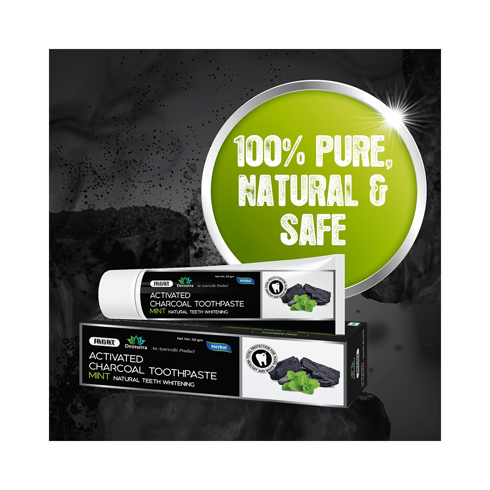 Jagat Devsutra Activated Charcoal Toothpaste (100gm Each) - Image 5