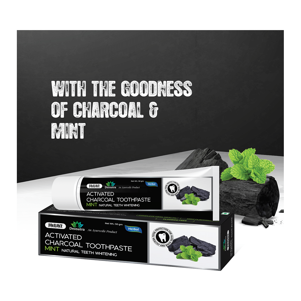 Jagat Devsutra Activated Charcoal Toothpaste (100gm Each) - Image 6