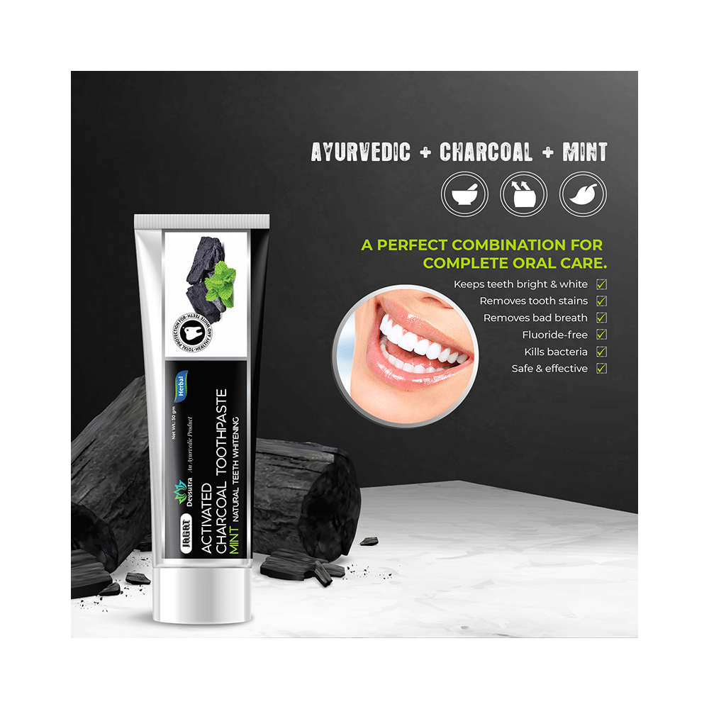 Jagat Devsutra Activated Charcoal Toothpaste (100gm Each) - Image 4