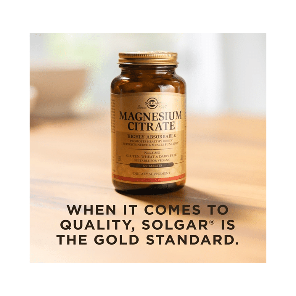 Solgar Magnesium Citrate for Bones, Nerves & Muscle Function | Vegan Tablet - Image 6
