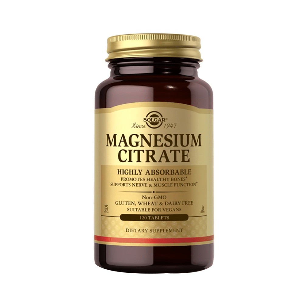 Solgar Magnesium Citrate for Bones, Nerves & Muscle Function | Vegan Tablet - Image 1