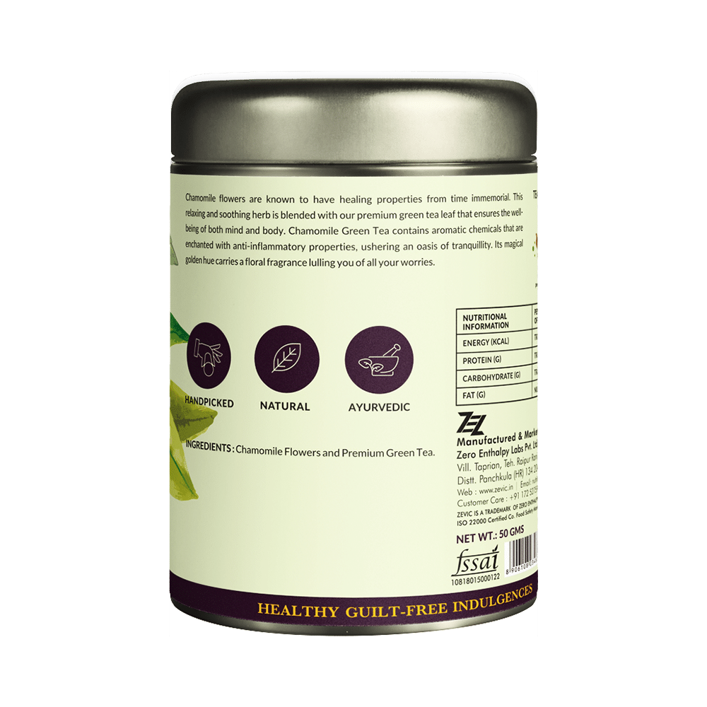 Zevic Chamomile Green Tea Natural Herbal Tea - Image 2