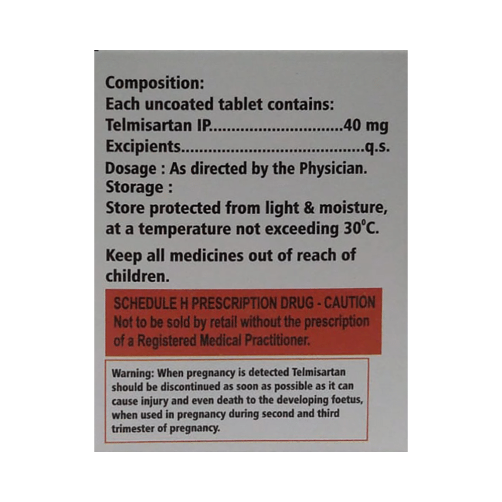 Telmineo 40 Tablet - Image 2