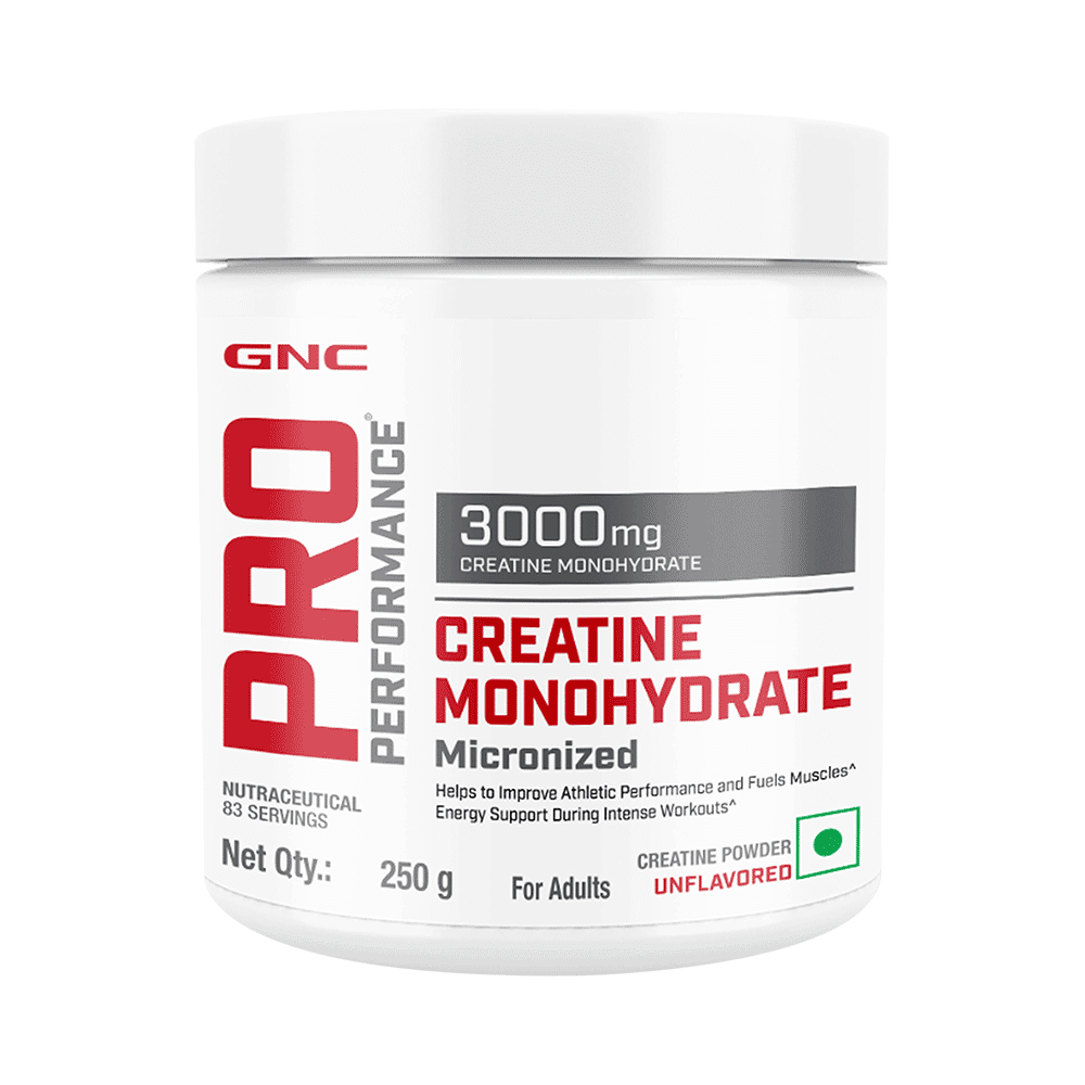 GNC Pro Performance Creatine Monohydrate 3000mg for Performance, Muscle Support & Energy | Powder Unflavoured