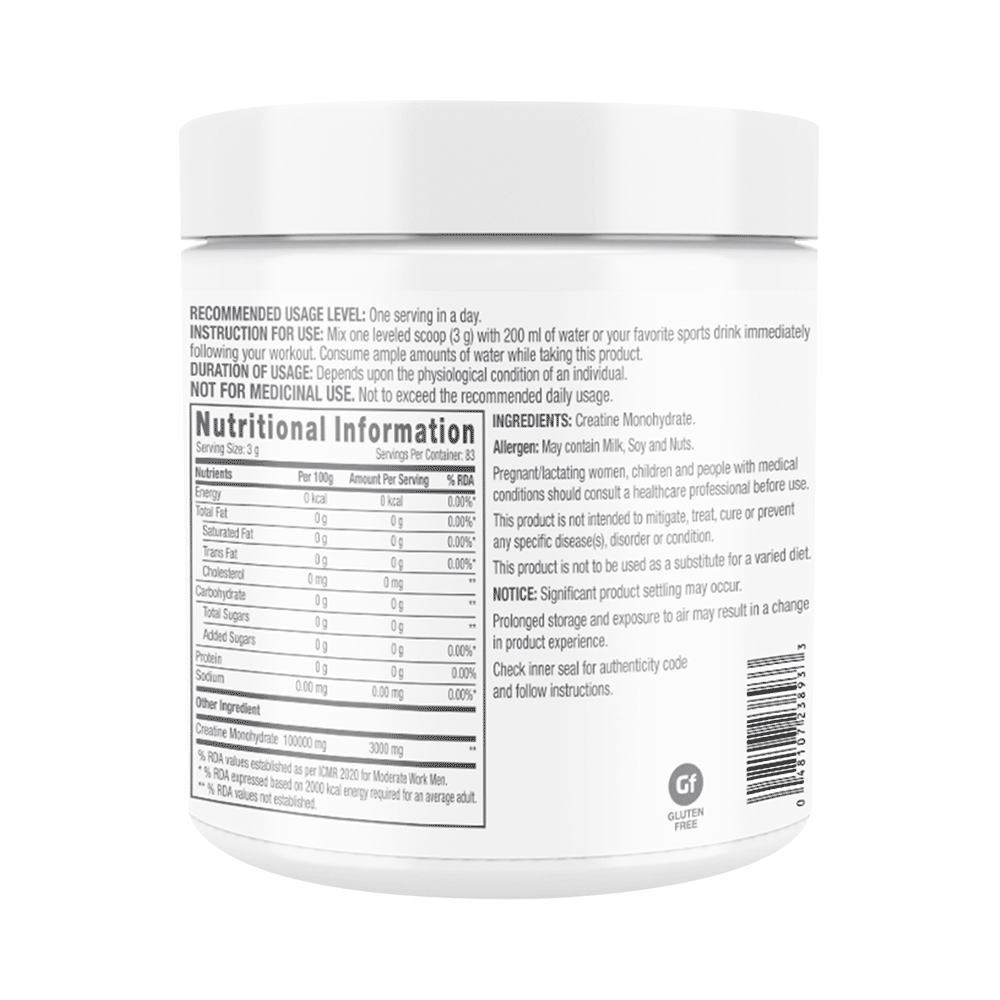 GNC Pro Performance Creatine Monohydrate 3000mg for Performance, Muscle Support & Energy | Powder Unflavoured - Image 2