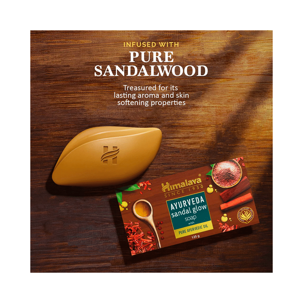 Himalaya Ayurveda Sandal Glow Soap - Image 5