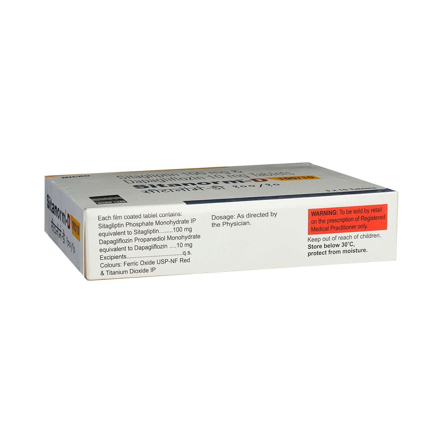 Sitanorm-D 100/10 Tablet - Image 3