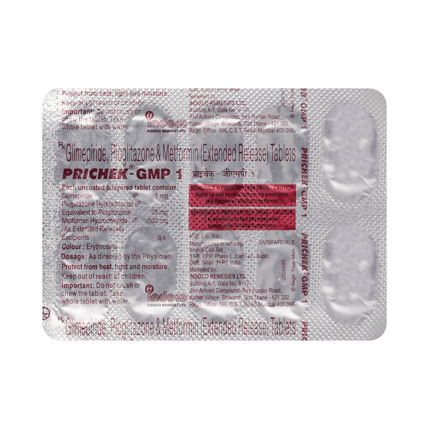 Prichek-GMP 1 Tablet ER - Image 3