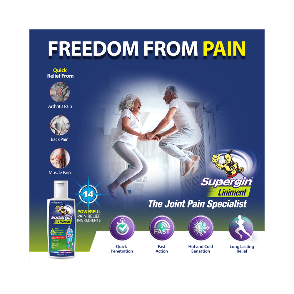 Medopharm Wellness Supergin Liniment Oil for Joint, Muscle, Back, Shoulder and Arthritis Pain - Image 8