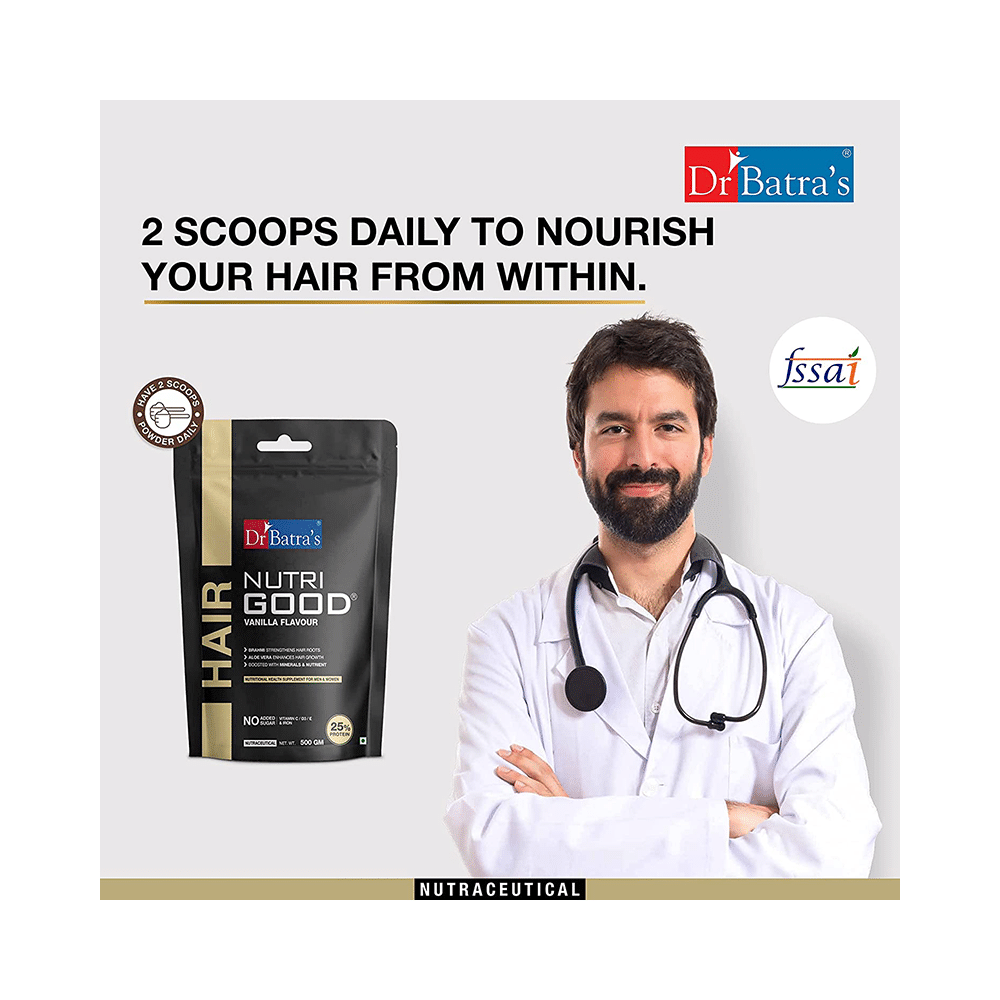 Dr Batra's Nutri Good with Brahmi & Aloe Vera | For Hair Care | Flavour Vanilla - Image 5