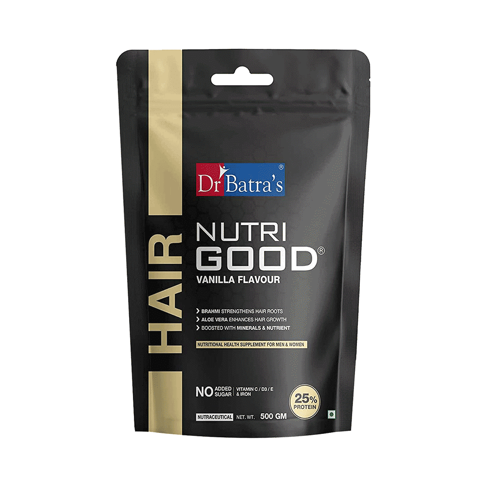 Dr Batra's Nutri Good with Brahmi & Aloe Vera | For Hair Care | Flavour Vanilla - Image 1