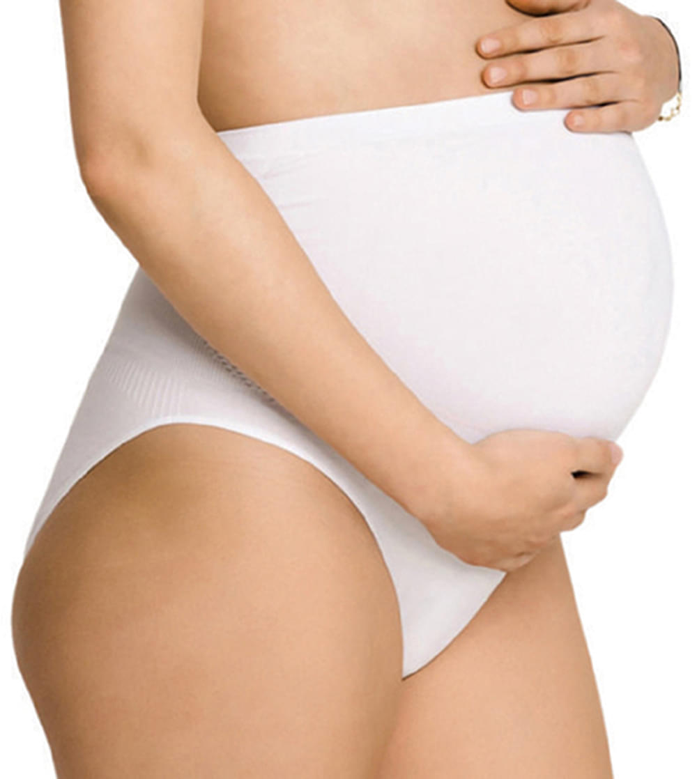 Newmom Seamless Maternity Support Panty Medium White - Image 1