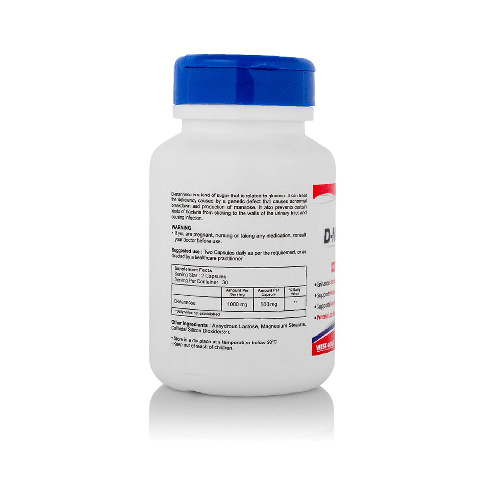 HealthVit D-Mannose 1000mg Capsule - Image 3