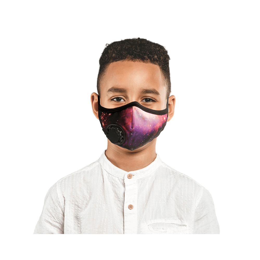 Advind Healthcare Smog-Guard N99 Pollution Mask for Kids Galaxy Design with One Valve - Image 4
