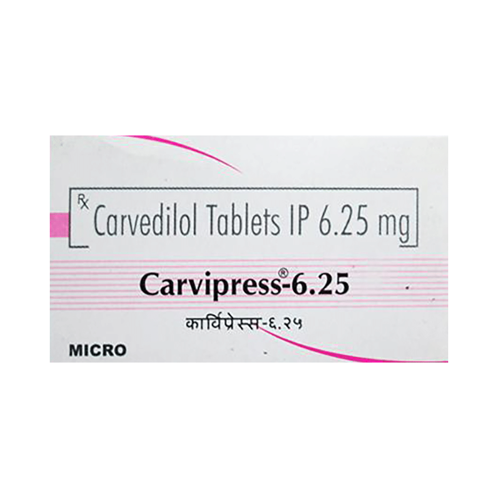 Carvipress 6.25 Tablet