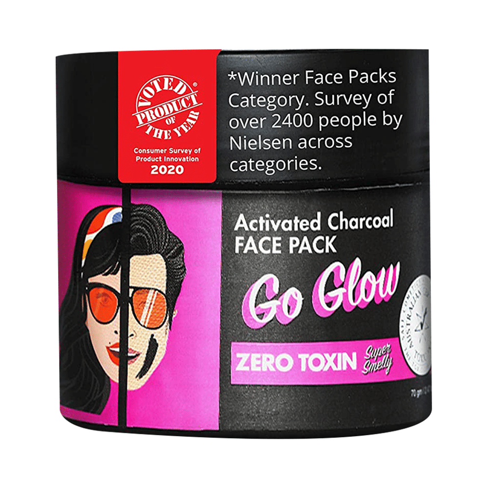 Super Smelly Zero Toxin Go Glow Activated Charcoal Face Pack