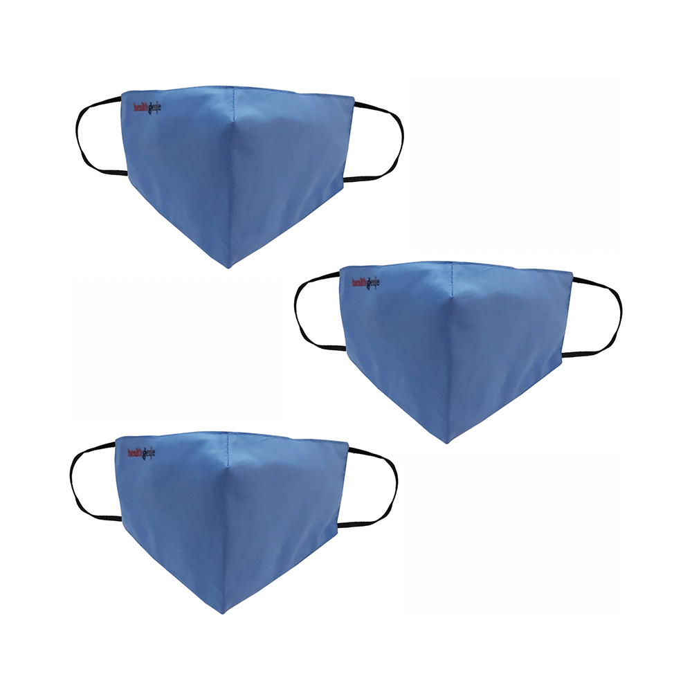 Healthgenie FM 101 Premium Quality Washable & Reusable Double Layered Cloth Face Mask Universal Assorted - Image 2