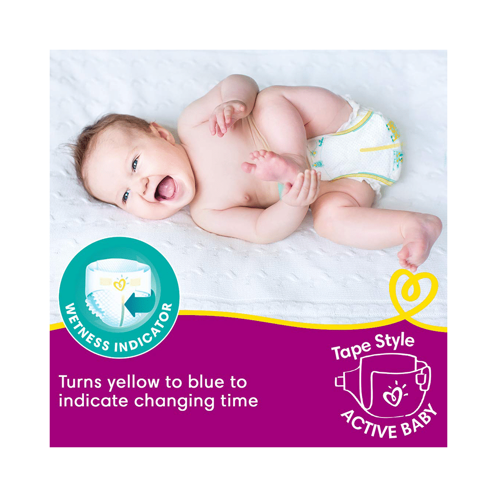 Pampers Active Baby with Comfortable Fit | Size Diaper Small - Image 6