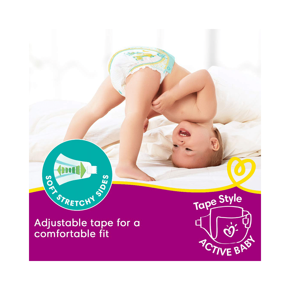 Pampers Active Baby with Comfortable Fit | Size Diaper Small - Image 4