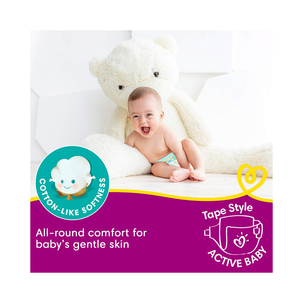 Pampers Active Baby with Comfortable Fit | Size Diaper Small - Image 5