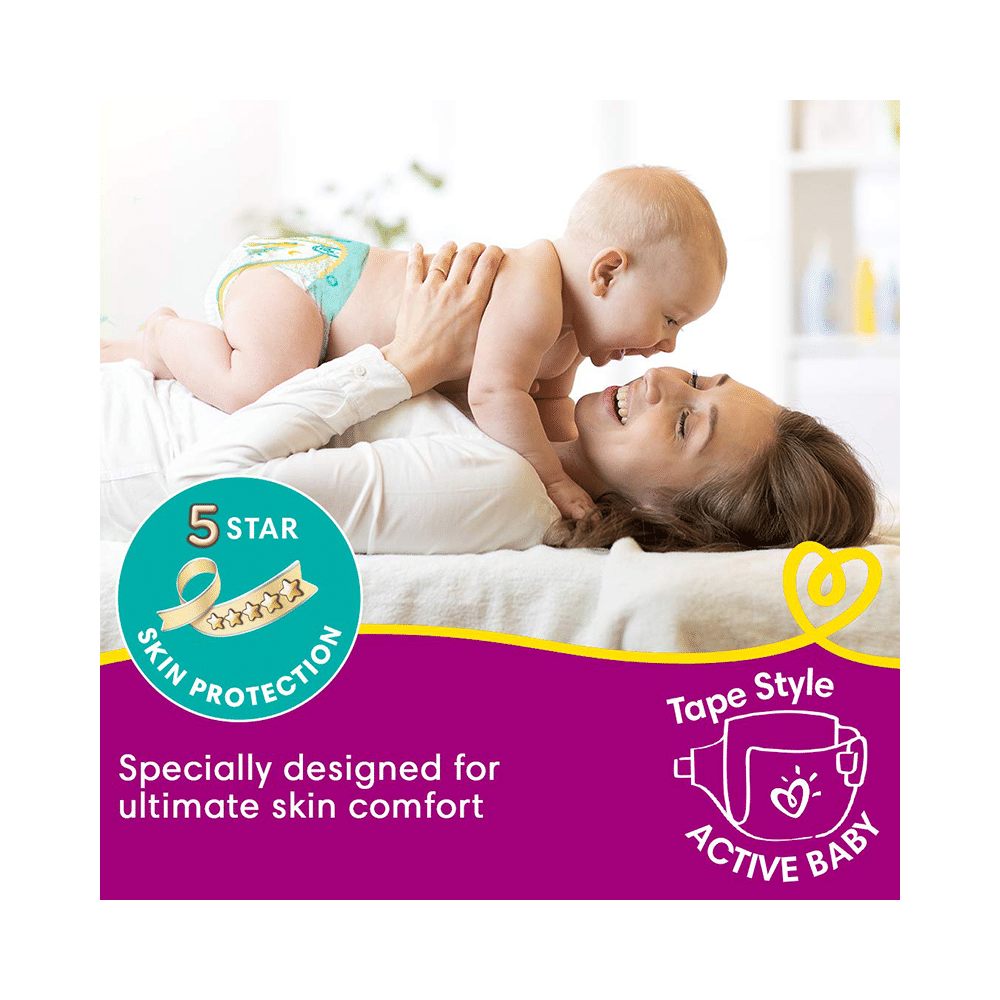 Pampers Active Baby with Comfortable Fit | Size Diaper Small - Image 3