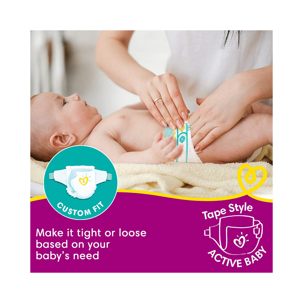 Pampers Active Baby with Comfortable Fit | Size Diaper Small - Image 2