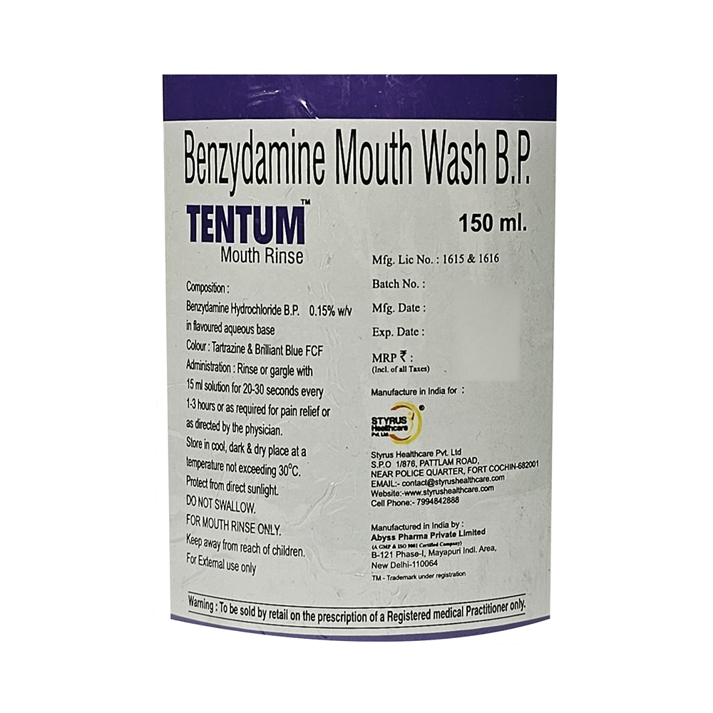 Tentum Mouth Rinse Alcohol Free - Image 3