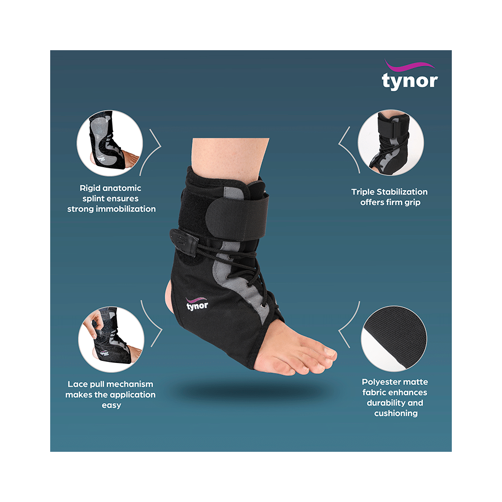 Tynor D 02 Ankle Brace Child Black - Image 3