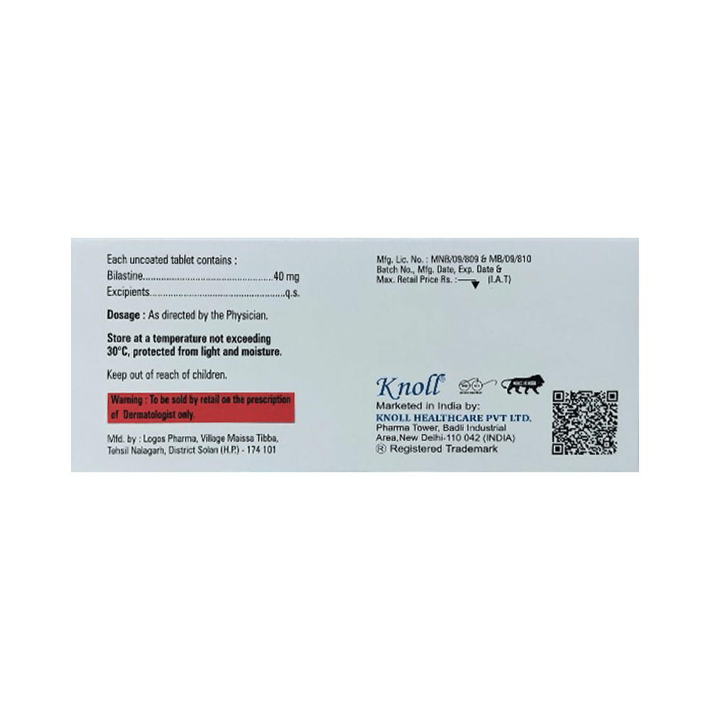 Bilanol 40 Tablet - Image 2