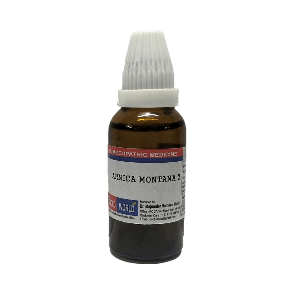 Dr. Majumder Homeo World Arnica Montana 3 (30ml Each) - Image 1