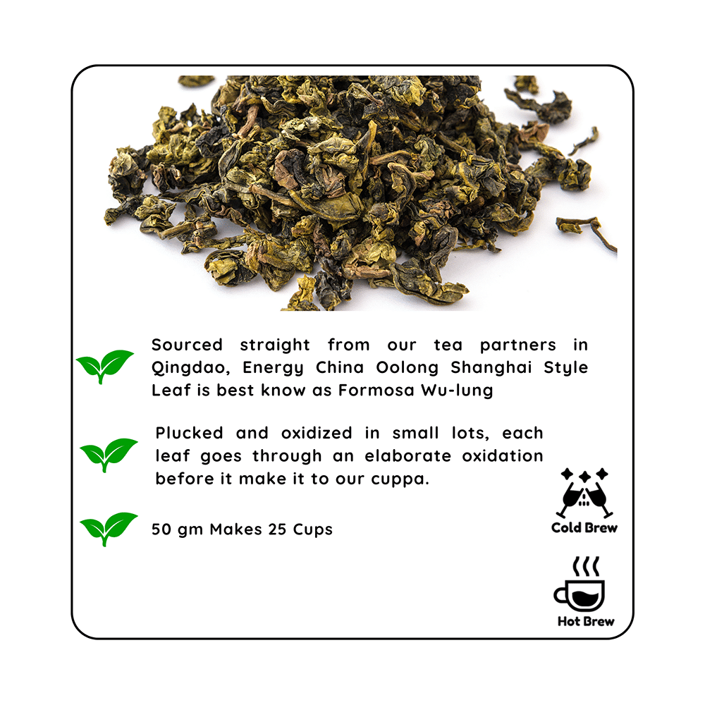 Radhikas Fine Teas Energy China Oolong Shanghai Style Leaf - Image 4