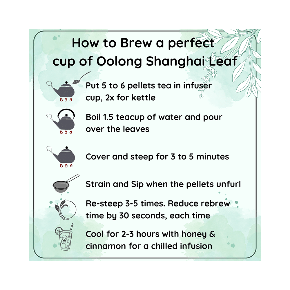 Radhikas Fine Teas Energy China Oolong Shanghai Style Leaf - Image 7