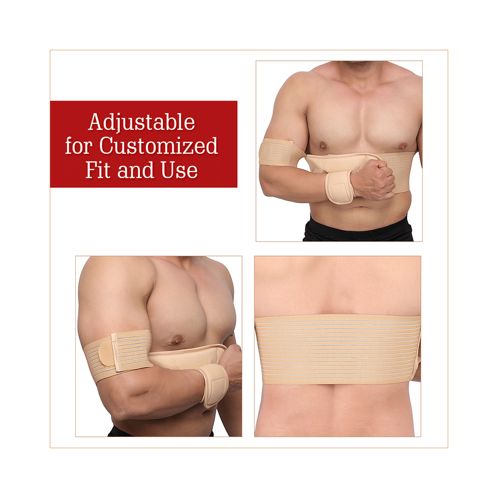 HealthAndYoga GuardNHeal Shoulder and Arm Immobilizer Brace Beige 40-44 inches - Image 9