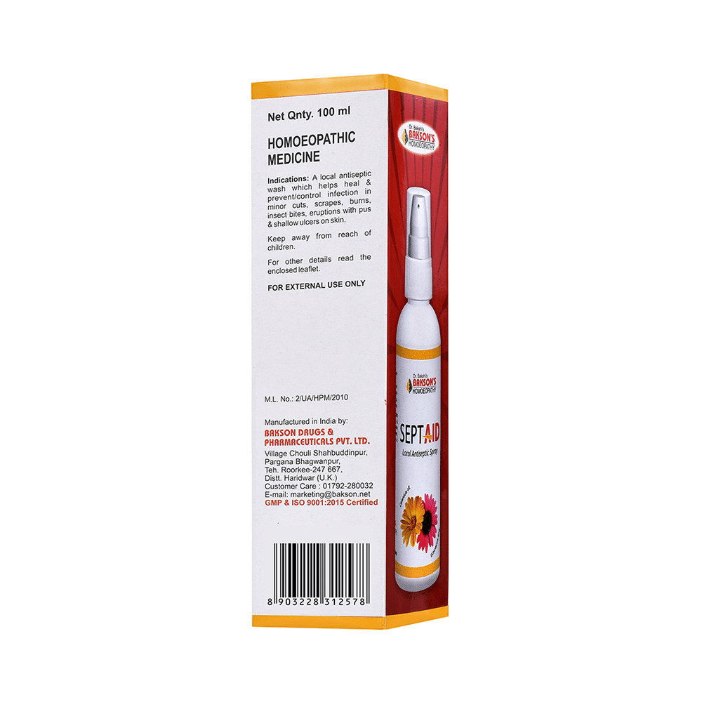 Bakson's Homeopathy Sept Aid Spray - Image 3