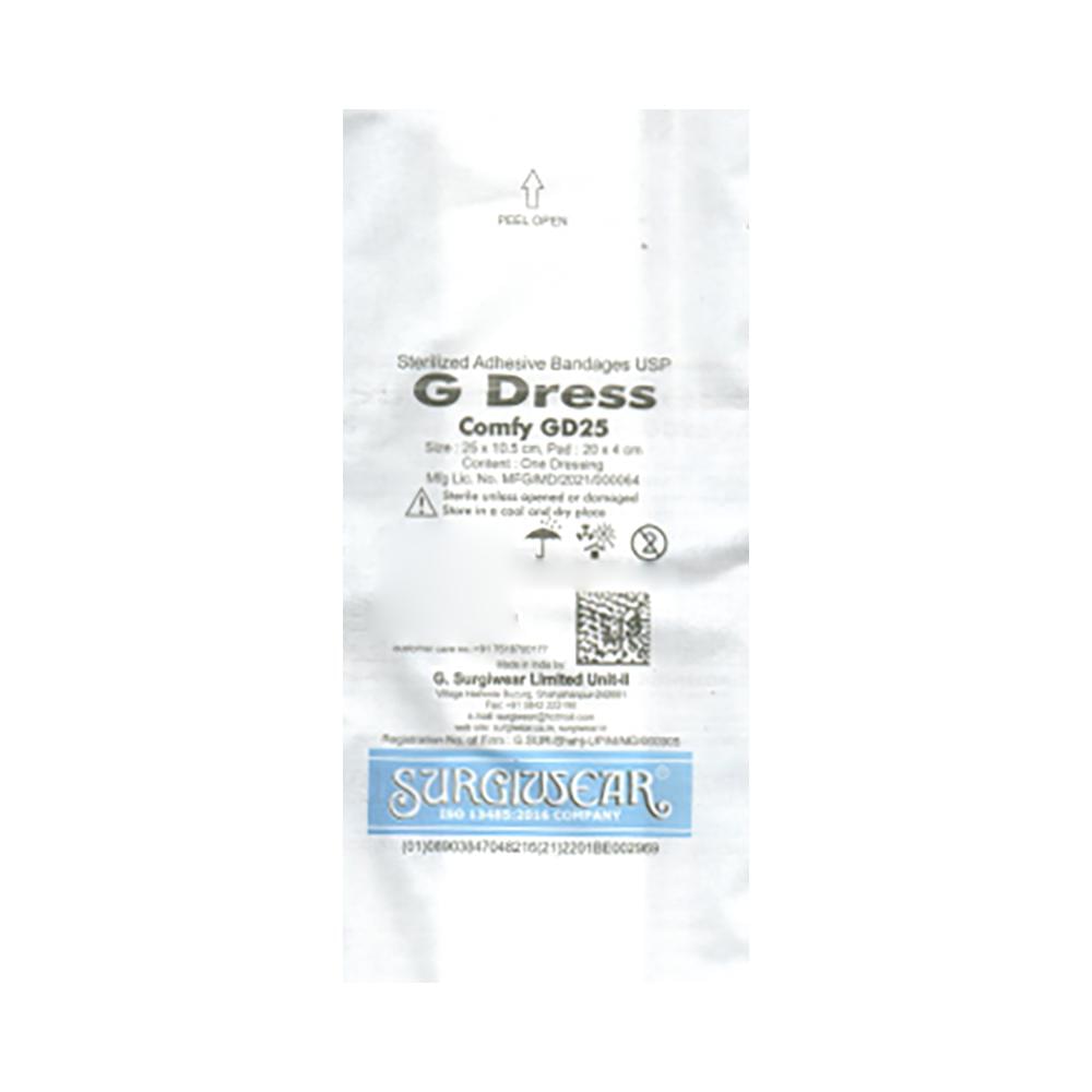 Surgiwear G-Dress Comfy 25 Sterilized Adhesive Bandage 25cm X 10.5cm - Image 2