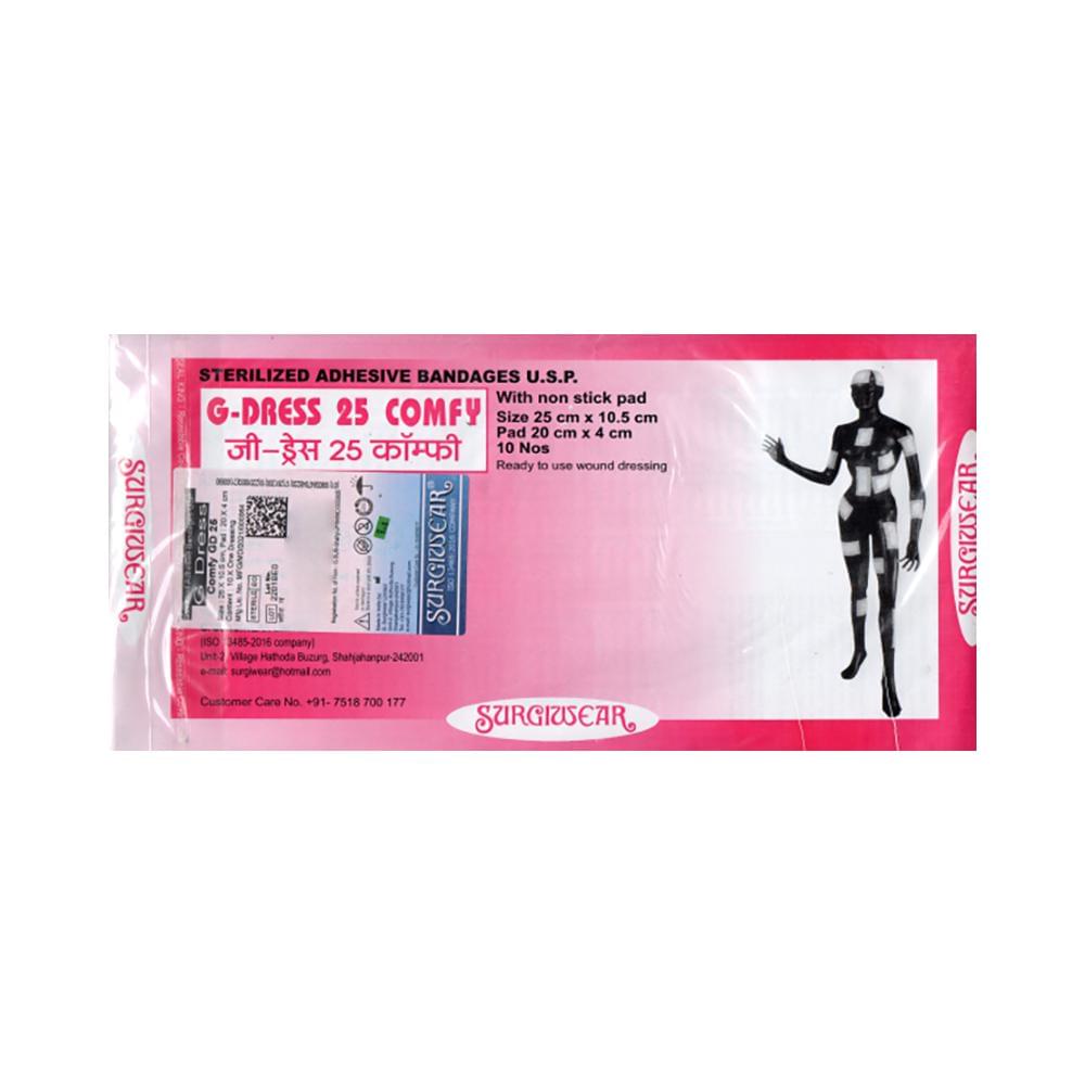 Surgiwear G-Dress Comfy 25 Sterilized Adhesive Bandage 25cm X 10.5cm