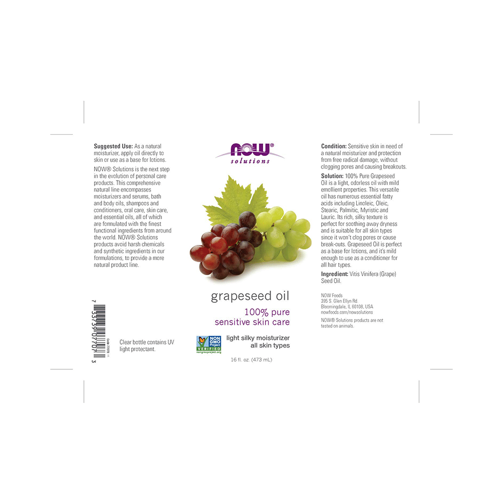Now Solutions Grapeseed Oil - Image 3