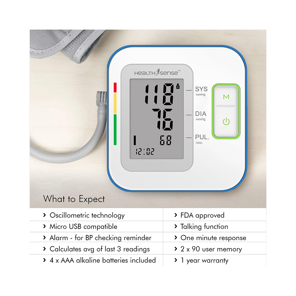 HealthSense BP100 Heart-Mate Digital BP Monitor - Image 4