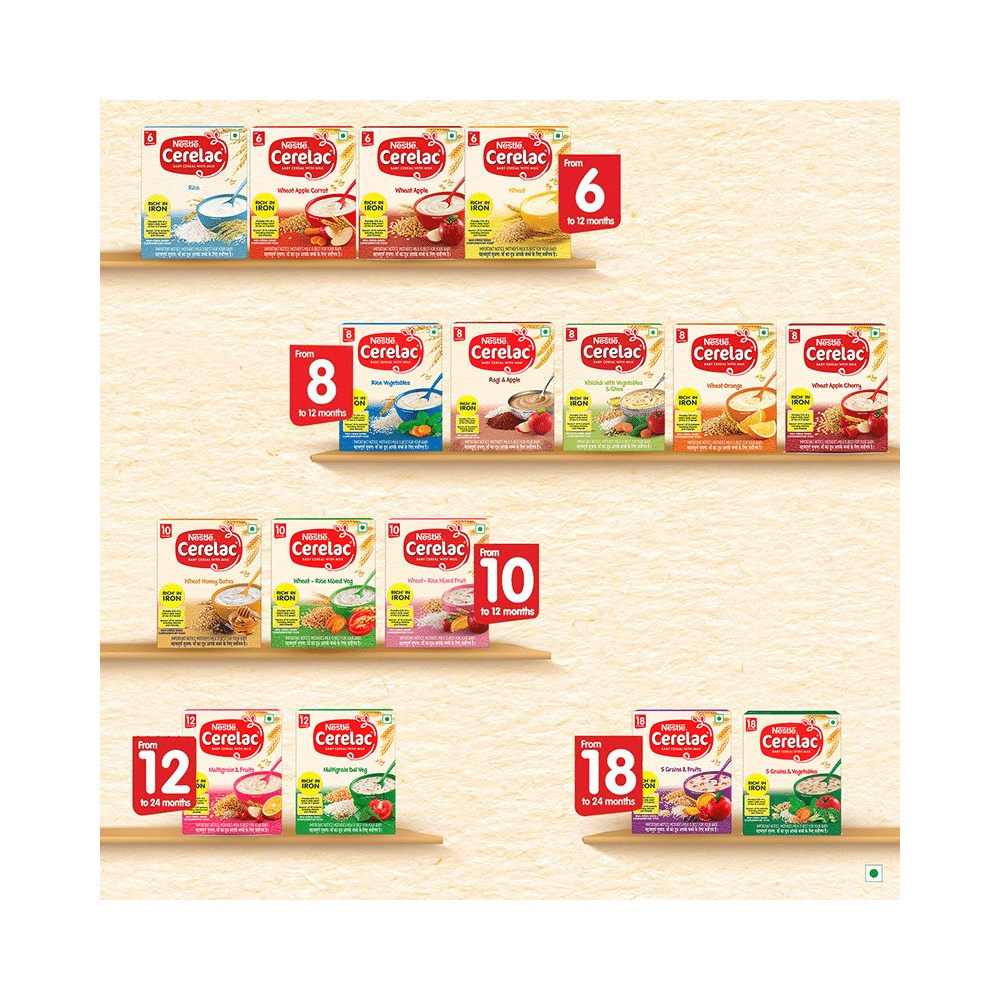 Nestle Cerelac Baby Cereal with Milk from 8 to 24 Months | Rich in Iron | Rice Vegetables - Image 7